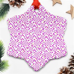 Crazypink Ornament (snowflake) by designsbyamerianna