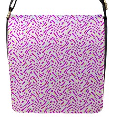 Crazypink Flap Closure Messenger Bag (s) by designsbyamerianna