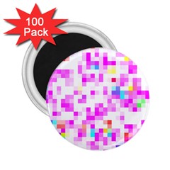 Pixelpink 2 25  Magnets (100 Pack)  by designsbyamerianna