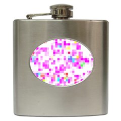 Pixelpink Hip Flask (6 Oz) by designsbyamerianna