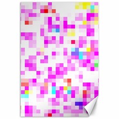 Pixelpink Canvas 12  X 18  by designsbyamerianna