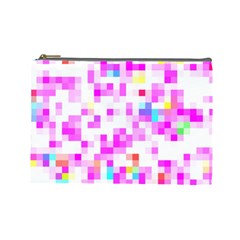 Pixelpink Cosmetic Bag (large) by designsbyamerianna