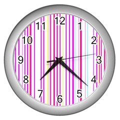 Brightstrips Wall Clock (silver) by designsbyamerianna