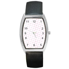 Polka Dot Summer Barrel Style Metal Watch by designsbyamerianna