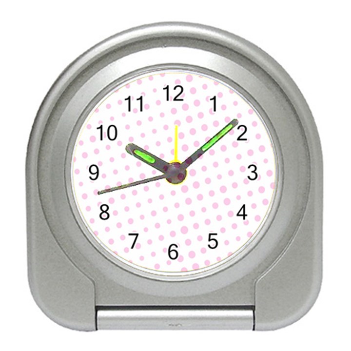 Polka Dot Summer Travel Alarm Clock