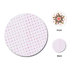 Polka Dot Summer Playing Cards Single Design (round) by designsbyamerianna