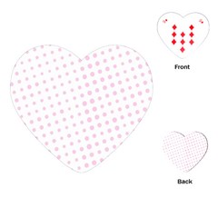 Polka Dot Summer Playing Cards Single Design (heart) by designsbyamerianna