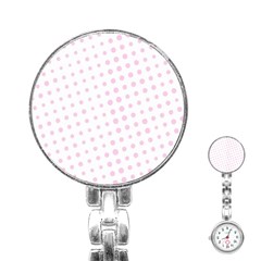 Polka Dot Summer Stainless Steel Nurses Watch by designsbyamerianna