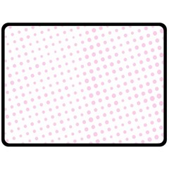 Polka Dot Summer Double Sided Fleece Blanket (large)  by designsbyamerianna