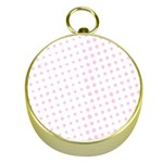 Polka Dot Summer Gold Compasses Front