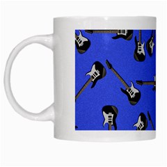 Guitar Instruments Music Rock White Mugs by Bajindul