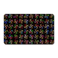 Scissors Pattern Colorful Prismatic Magnet (rectangular) by HermanTelo