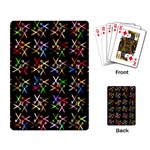 Scissors Pattern Colorful Prismatic Playing Cards Single Design (Rectangle) Back