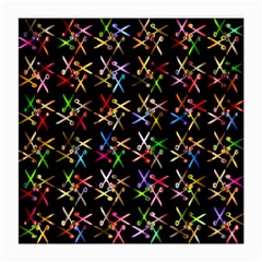 Scissors Pattern Colorful Prismatic Medium Glasses Cloth (2 Sides) by HermanTelo