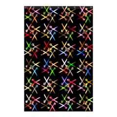 Scissors Pattern Colorful Prismatic Shower Curtain 48  X 72  (small)  by HermanTelo