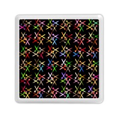 Scissors Pattern Colorful Prismatic Memory Card Reader (square)