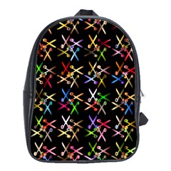 Scissors Pattern Colorful Prismatic School Bag (xl) by HermanTelo