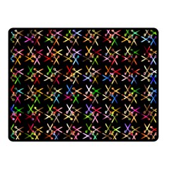 Scissors Pattern Colorful Prismatic Double Sided Fleece Blanket (small) 