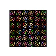 Scissors Pattern Colorful Prismatic Satin Bandana Scarf