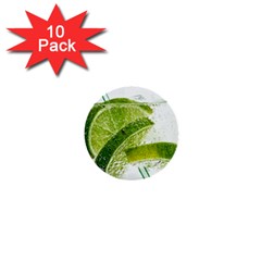 Lime Club Soda Drink Cocktail 1  Mini Buttons (10 Pack)  by Pakrebo