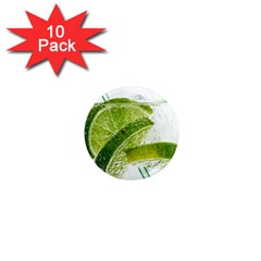 Lime Club Soda Drink Cocktail 1  Mini Magnet (10 Pack)  by Pakrebo