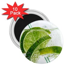 Lime Club Soda Drink Cocktail 2 25  Magnets (10 Pack)  by Pakrebo