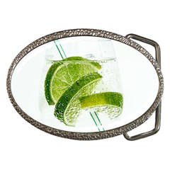 Lime Club Soda Drink Cocktail Belt Buckles by Pakrebo