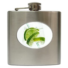 Lime Club Soda Drink Cocktail Hip Flask (6 Oz) by Pakrebo