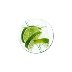 Lime Club Soda Drink Cocktail Golf Ball Marker by Pakrebo