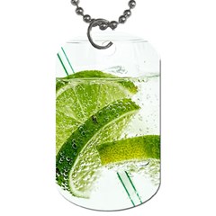 Lime Club Soda Drink Cocktail Dog Tag (two Sides) by Pakrebo