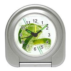 Lime Club Soda Drink Cocktail Travel Alarm Clock by Pakrebo