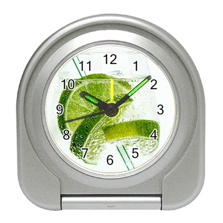 Lime Club Soda Drink Cocktail Travel Alarm Clock