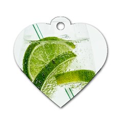 Lime Club Soda Drink Cocktail Dog Tag Heart (one Side) by Pakrebo