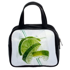 Lime Club Soda Drink Cocktail Classic Handbag (two Sides) by Pakrebo