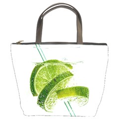 Lime Club Soda Drink Cocktail Bucket Bag by Pakrebo