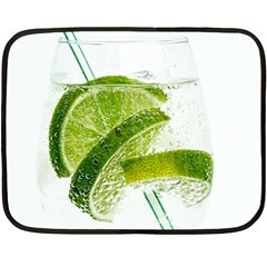 Lime Club Soda Drink Cocktail Fleece Blanket (mini) by Pakrebo