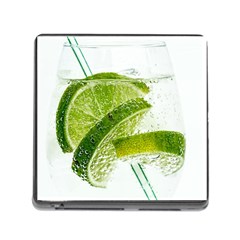 Lime Club Soda Drink Cocktail Memory Card Reader (square 5 Slot) by Pakrebo