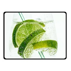 Lime Club Soda Drink Cocktail Fleece Blanket (small) by Pakrebo