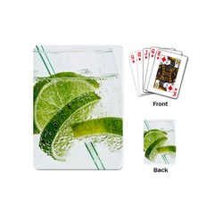 Lime Club Soda Drink Cocktail Playing Cards Single Design (mini) by Pakrebo