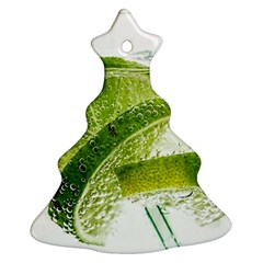 Lime Club Soda Drink Cocktail Christmas Tree Ornament (two Sides) by Pakrebo