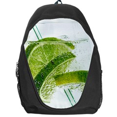 Lime Club Soda Drink Cocktail Backpack Bag by Pakrebo