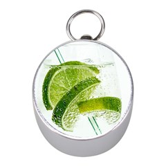 Lime Club Soda Drink Cocktail Mini Silver Compasses by Pakrebo