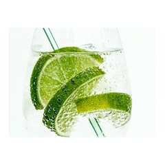 Lime Club Soda Drink Cocktail Double Sided Flano Blanket (mini)  by Pakrebo