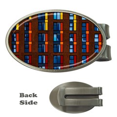 Architecture Color Colour Windows Money Clips (oval)  by Pakrebo