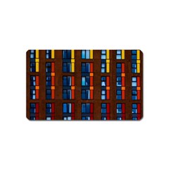 Architecture Color Colour Windows Magnet (name Card) by Pakrebo