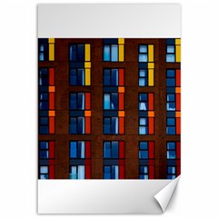 Architecture Color Colour Windows Canvas 12  X 18  by Pakrebo