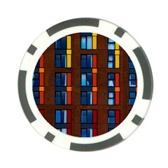 Architecture Color Colour Windows Poker Chip Card Guard (10 Pack) by Pakrebo