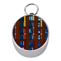 Architecture Color Colour Windows Mini Silver Compasses by Pakrebo