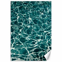 Pool Swimming Pool Water Blue Canvas 12  X 18  by Pakrebo