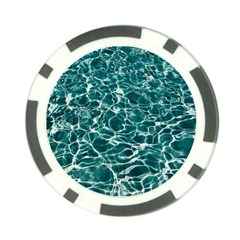 Pool Swimming Pool Water Blue Poker Chip Card Guard by Pakrebo